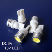 High quality COB 0.5w 6.3v led pilot lamp T10 w5w 194 168 led bulb,6.3v 0.5w T10 led indicator lights free shipping 5pcs/lot 2023 - buy cheap