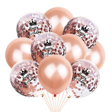 10 Uds. 12 pulgadas decoración del hogar látex confeti con globos de aire globos inflables para cumpleaños globo de la fiesta de bodas suministros 2024 - compra barato