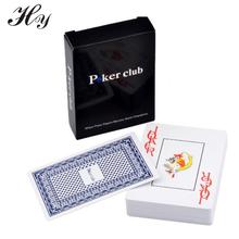 Clube de poker azul vermelho durável à prova dwaterproof água plástico jogando cartões de poker jogo de tabuleiro jogo baralho brinquedo para adultos cartões de jogo de plástico 2024 - compre barato
