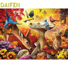 Full Square Diamond mosaic forest fountain deer squirrel bird  DIY Diamond embroidery Full Round Diamond painting Cross stitch 2024 - buy cheap