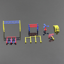 GY10 2sets Fitness Gym Equipment Model Chinese Construction Educational  model train 1:100 1:75 TT OO Scale mini garden 2024 - buy cheap