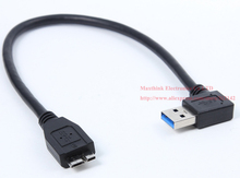 Cable de ángulo recto USB 3,0 A macho A Micro B macho, Color negro, Cable de ángulo recto USB 3,0 A, Envío Gratis, 1 unidad 2024 - compra barato