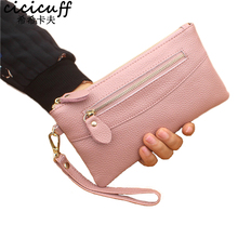 CICICUFF Women's Genuine Leather Day Clutches Female Original Leather Long Zipper Clutch Bag New Real Leather Handbag 2022 New 2024 - buy cheap