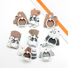 2020 New Design 1 Piece High Quality ABS Mobile Phone Holder Stand Cute Cartoon Bear Expression Series Phone Finger Ring Holder 2024 - buy cheap