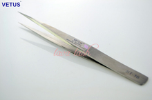 Free Shipping Genuine Vetus ST-16 Non-magnetic Stainless Steel Precision Tweezers for Eyelash Extensions Tools 2024 - buy cheap