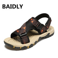 Men Casual Sandals Comfortable Outdoor Sandals Breathable Cool Male Shoes Good Quality Man's Non-slip Flat Beach Sandals 2024 - buy cheap