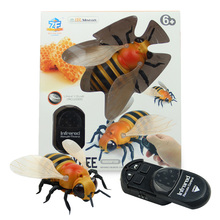 [Funny] Trick toys Remote control animal LED light IR RC insects bee honeybee electronic pet robot model Prank toy joke toy gift 2024 - buy cheap