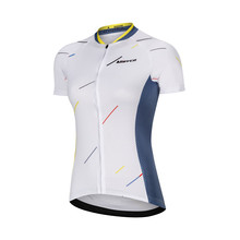 Camiseta de ciclismo para mujer, camisetas de ciclismo de carretera para mujer, camiseta transpirable de manga corta, ropa de bicicleta triangular colorida de verano 2024 - compra barato