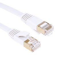 5/10/15/20/25/30m Gold Plated Head CAT7 High Speed 10Gbps Ultra-thin Flat Ethernet Network LAN Cable 2024 - buy cheap