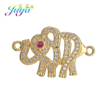 Handmade Jewelry Accessories Micro Pave Zircon Elephant Charms Star Cat Butterfly Connectors For Needlework Bracelets Making 2024 - buy cheap