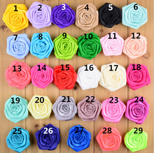 2.4 inch  Satin Ribbon Rosette Flower For Girls Hair Accessories Girls Headware DIY Supply 29Colors 100pcs 2024 - buy cheap