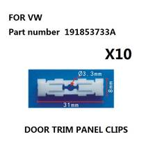 x10 Pieces FOR VW MK2 GOLF JETTA PASSAT ROOF CLIPS TRIM STRIP MOULDING GUTTER RAIL 191853733A NEW 2024 - buy cheap