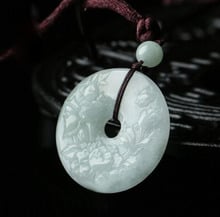 High Quality 18k jade  Fashion Fish Pendant Necklace Animal Pendant Carved Jade Necklace Men Good Luck Jewelry Natural 2024 - buy cheap