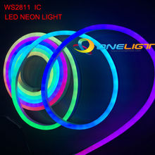 Luz LED de neón impermeable para decoración de fiestas, barra de luz de 5M, 12V, 24V, RGB, WS2811 IC, Flexible, 5050 SMD 2024 - compra barato