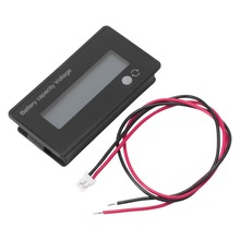 OOTDTY-voltímetro de batería de litio con pantalla LCD de 12V, medidor de voltaje de plomo ácido, herramientas de dispositivos electrónicos 2024 - compra barato
