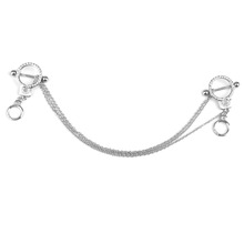 Nipple Ring Chain Body Piercing wtih 14G Stainless Steel Crystal Rhinestone 2016 ee 2024 - buy cheap