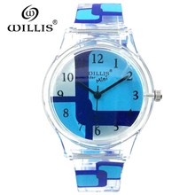 Willis fashion Women Watches Waterproof Ladies Leisure Quartz Sale hot Wristwatch Branded Transparent Silicone Band Clock watch 2024 - buy cheap