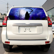 135x36cm Rear Window Graphic Decal Grim Reaper horror Forest Rear Window Sticker 2024 - buy cheap