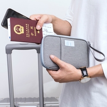 Women Travel Passport Cover Business Card Holder Men Waterproof Oxford Cloth Credit Card Package Wallet Card Case File Bag 2024 - buy cheap