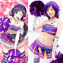 Love Live Takaramonos Nozomi Cheerleader Tee Dress Uniform Outfit Anime Cosplay Costumes 2024 - buy cheap