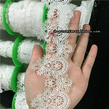 Free Shipping White Exquisite eyelash  Lace Trim Lace Fabric Width 6.5cm 3yards/lot 2024 - buy cheap