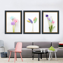 Pintura decorativa moderna de flores, arte minimalista para a parede da sala de estar pôster de tela sem moldura 2024 - compre barato