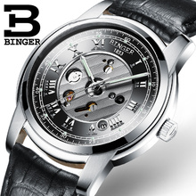 Binger-reloj mecánico automático para hombre, resistente al agua, Suiza, de pulsera, esqueleto, B1159G 2024 - compra barato