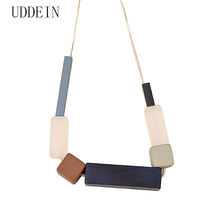 UDDEIN statement choker necklace for women collar fashion round gem vintage necklace & pendant handmade wood jewelry collares 2024 - buy cheap