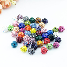 50pcs/lot 8mm Crystal Clay Beads Cute Disco Ball Beads For Jewelry Making Favor Earrings Bracelet diy Beads Accessories 2024 - buy cheap