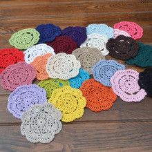 ( 100 pcs/lot) wholesale 100% cotton round Doily Crochet Coaster Cup mast Crocheted Doilies Table decoration pads 2024 - buy cheap