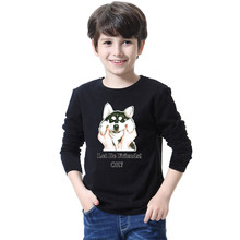 2021 Brand t shirt Kids Husky dog 3d t shirt Animal Long Sleeve Casual tshirt Unisex teenager Funny tees tops size 3-13 2024 - buy cheap