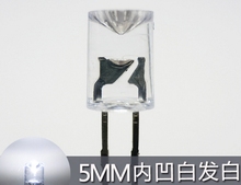 New ODM Flat Top Concave 5mm Respiratory flash LED Diode White color 2-3.4v 20ma 2024 - buy cheap