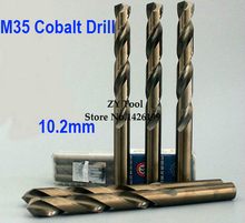 5PCS TG 10.2mm cobalt high speed steel straight shank drill Hep flowers Hep flowers stainless steel straight shank drill 2024 - buy cheap