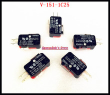 5 piunids/lote V-151-1C25 Micro interruptor de límite 15A 250VAC SPDT NO NC acción a presión 2024 - compra barato