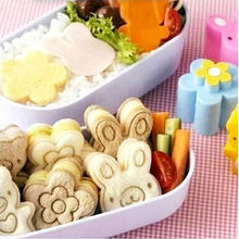 Сэндвич-резак, 3 шт., японская кавайная форма для хлеба, сыра, мяса, резак для еды, детский Ланч-бокс Bento 2024 - купить недорого