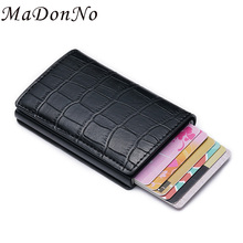 Anti Theft Rfid Small Men Wallets Pop Up Slim Mini Smart Wallet  2019 New Magic Card Wallet for men Metal Purses Vallet Walet 2024 - buy cheap