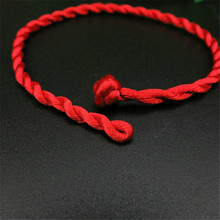 Pulsera de cuerda roja de la suerte para mujer, brazalete hecho a mano de la amistad, regalo de joyería, 4 Uds./lote 2024 - compra barato