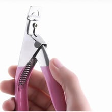 podologia stainless steel nail art word nail  piece word U-shaped scissors False Tips Cool U-Shape Clipper Art Nail Cutter 2024 - buy cheap