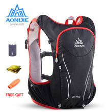 Mochila para corridas aonijie, 5l, mochila para ciclismo, caminhadas, com bolsa de hidratação, pacote com colete e906s 2024 - compre barato