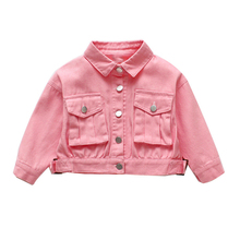 Denim Jacket for Girls Coats Children Clothing Autumn Baby Girls Clothes Outerwear Jean Jackets & Coats for Child Girls 2024 - buy cheap