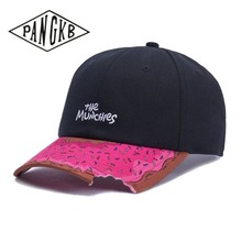 PANGKB Brand MUNCHIES CURVED CAP Pink girls boy hip hop baseball cap for men women adult outdoor casual sun snapback hat 2024 - buy cheap