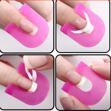 1 Set/26Pcs Profession Plastic Cover Manicure Finger Nail Art Case Design Tips Cover Polish Shield Protector Tool 2024 - buy cheap