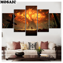 5 peças 5d diy pintura diamante árvore bordado diamante ponto cruz adesivo de parede diamantes com imagem mosaico padrão de decoração de casa 2024 - compre barato