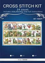 ONEROOM Top Quality Beautiful Lovely Counted Cross Stitch Kit Flower Fairies Alphabet Alphabetic Letters Words 2024 - buy cheap