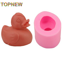 Lovely 3D Little Duck Shape Silicone mold cake fondant soap candle mould Dining Bar moulds kitchen C1737 2024 - buy cheap