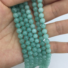 New arrival goods wholesale and retail 6mm Stone crystal Chalcedony DIY Woman Girl Round Loose Bead 15" WJ244 2024 - buy cheap