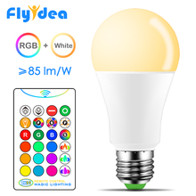 Bombilla LED blanca y RGB de 10W, 15W, cambio de Color RGBW, lámpara inteligente mágica de 2019 V, 110V, E27, luz diurna, Control remoto IR, novedad de 220 "ZH29" 2024 - compra barato