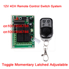 Receptor e transmissor de sistema de controle remoto sem fio, 12v, 4 canais (canal), é ajustável, 200m, para porta de garagem/lâmpada 2026 - compre barato Receptor e transmissor de sistema de controle remoto sem fio, 12v, 4 canais (canal), é ajustável, 200m, para porta de garagem/lâmpada 2026 - compre barato