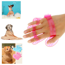Cleaning Brush Comb for Dogs Cats Rubber Glove Pets Grooming Bath Pet Products 2024 - buy cheap
