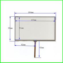 New 7 inch 4 Wires Resistive Touch Screen for Car DVD Or Use On Bable164*99mm Panel Glass Touch panel 2024 - buy cheap